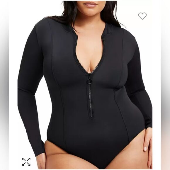 Good American Scuba Rash Guard Swimsuit size 4XL(7) - Picture 6 of 10